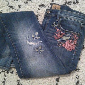 DRIFTWOOD BLUEBIRD OF HAPPINESS EMBROIDERED JEANS